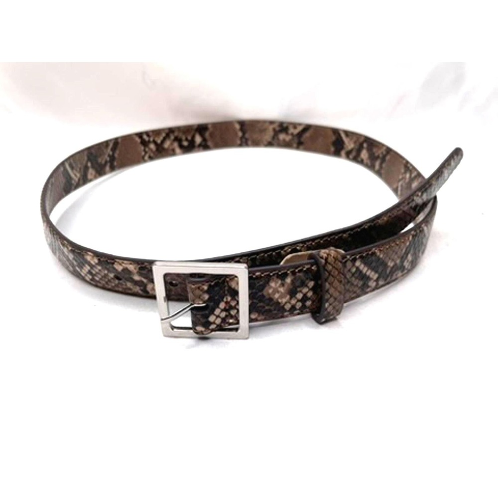 Snakeskin Belt Women‎ M Animal Print Quiet Luxury Business Casual Corporate Chic